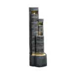 39.5"H-Outdoor Water Fountain with LED Lights