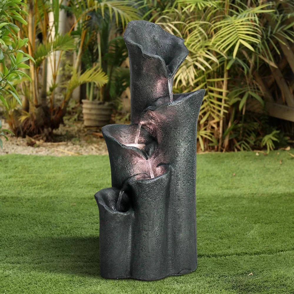 pineapple bird bath lotus leaf LED