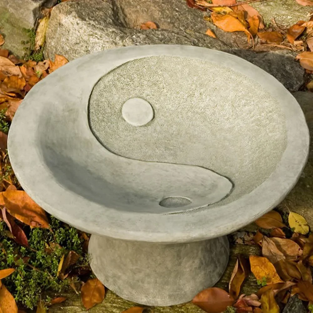 Yin Yang Pedestal Birdbath Custom Brand ARE100 Yin Yang Pedestal Birdbath Custom Brand ARE100