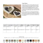 Large Heart Shell Cast Stone Birdbath Custom Brand AND100 - view 2