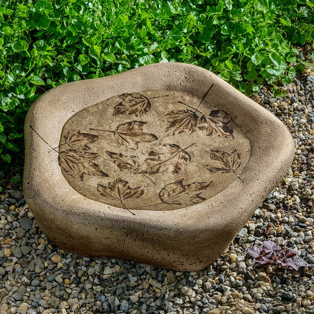 product_image_1781145470 Woodland Leaves Birdbath - Large