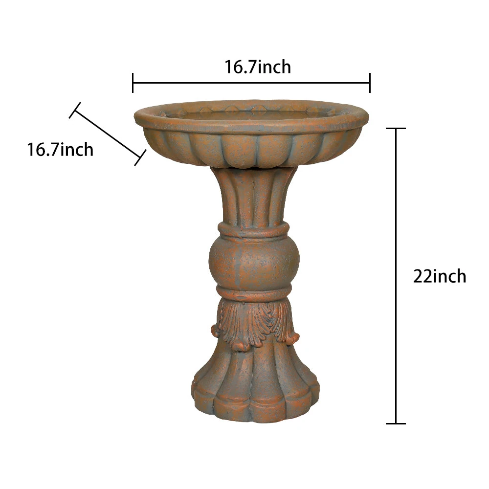 saint francis bird bath material comparison concrete fiber concrete resin durability